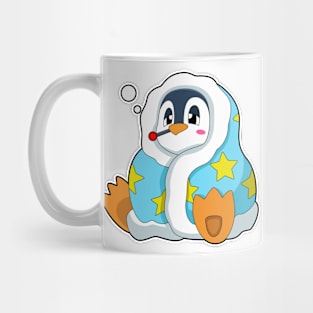 Penguin with Clinical thermometer Mug